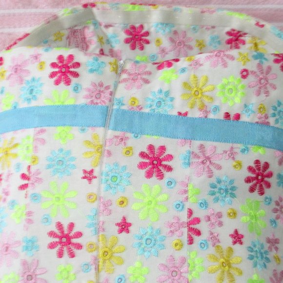 Lilly Pulitzer: Summer, Floral, Embroidered w/bow, Strapless Mini Dress, - Picture 4 of 5
